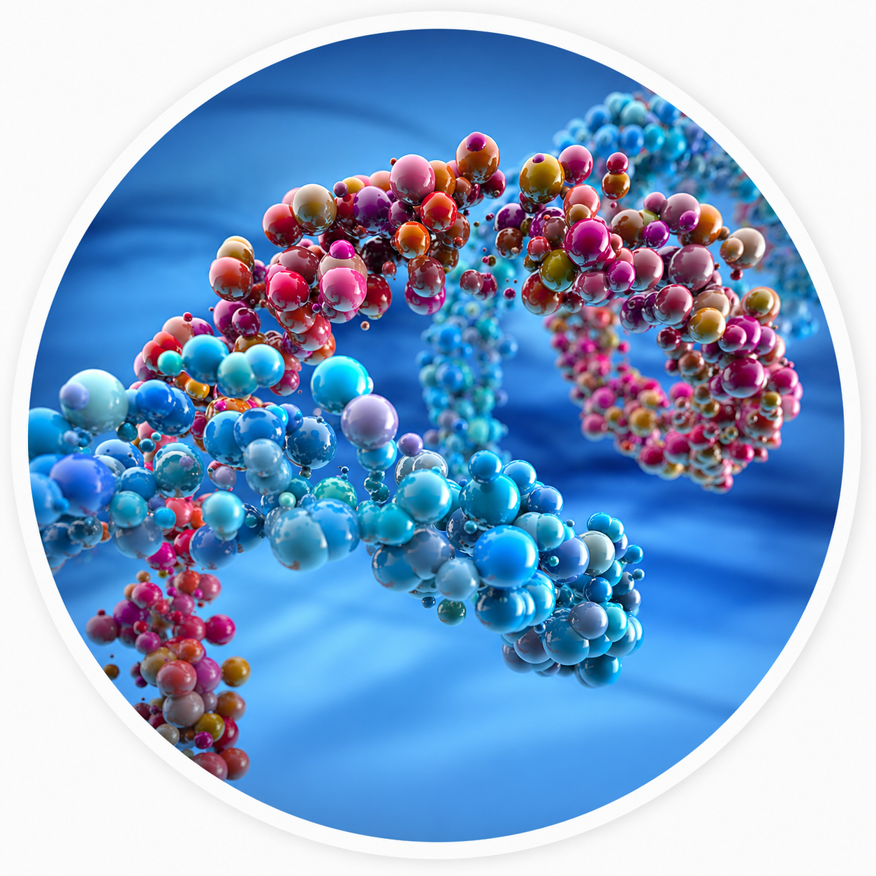 DNA and metabolic research illustration