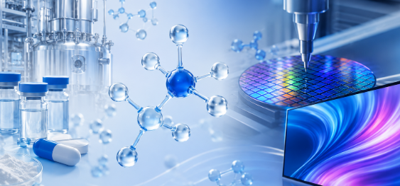 Materials and industrial applications illustration